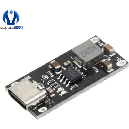 Type C USB Input High Current 3A Polymer Ternary Lithium Battery Quick Fast Charging Board IP2312 CC/CV Mode 5V To 4.2V 4.35V