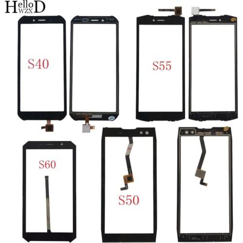 Mobile Touch Screen Panel For Doogee S40 S50 S55 S60 Touch Digitizer Panel Front Glass Lens Sensor TouchScreen 3M Glue Wipes