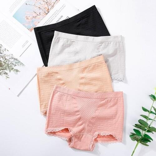 Stretch Lace Briefs Lingerie Women Seamless Breathable Underwear Comfortable Soft Panty