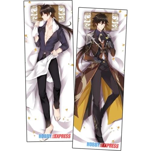 Hobby Express Anime Dakimakura Japanese Otaku Waifu Hugging Body Pillow Cover Zhongli Genshin Impact 21440