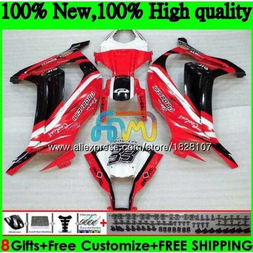 Injection For KAWASAKI ZX-10R 1000CC ZX1000 ZX 10 R 26BS.45 ZX 10R 1000 ZX10R Red blk white 16 17 18 2016 2017 2018 OEM Fairings