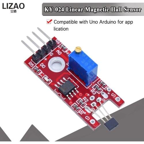 KY-024 Linear Magnetic Hall Sensor Board Switch Speed Counting Hall Sensors Module For Arduino Diy KY024 Hall Sensor