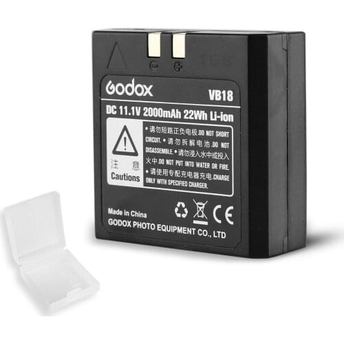 Godox VB18 DC 11.1V 2000mAh 22Wh Lithium-ion Li-ion Battery for Ving V850 V860C V860N Flash Speedlite (VB-18 Battery)