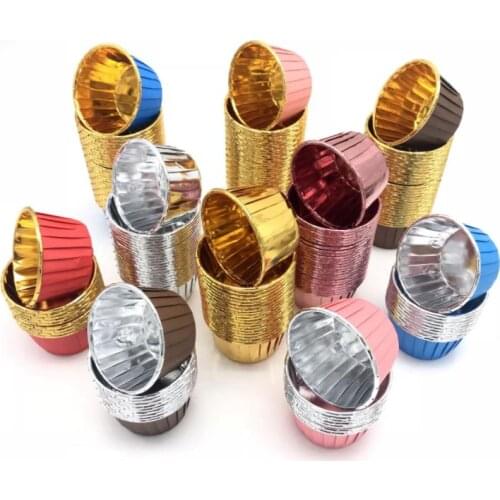 Muffin Paper Cups Golden Cupcake Wrapper Liner Round Forms For Cup Cake Baking Decoration Tools,3000pcs SN3841