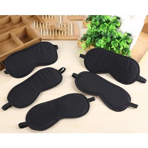 Soft Portable Eye Mask Black Fast Sleeping Eyeshade Cover Eye Masks Shade Patch Women Men Blindfold Travel Sleepmasker