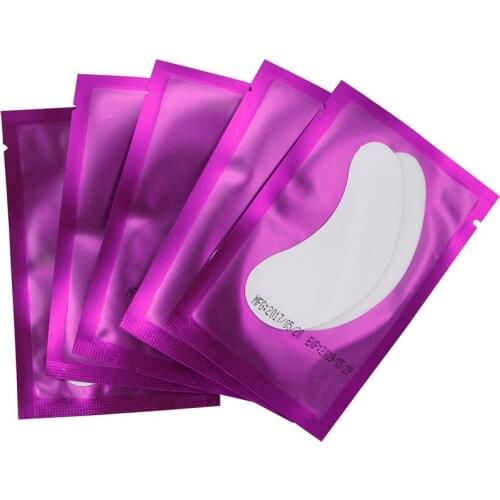 100 pairs eyelash under eye patch,eyelash extension silk eye pads