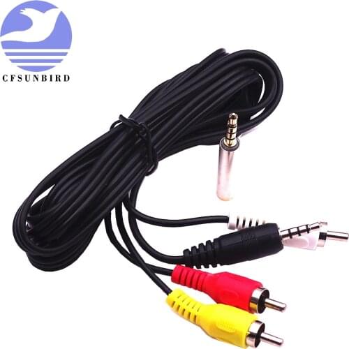 Raspberry Pi B+ Original AV Cable / Specified AV Cable for Raspberry Pi 3 B (Black)