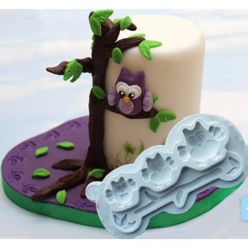 Owl & Branch Silicone Mold Fondant Mould Cake Decorating Tool Chocolate, Gumpastes Mold, Sugarcraft,Kitchen Gadgets