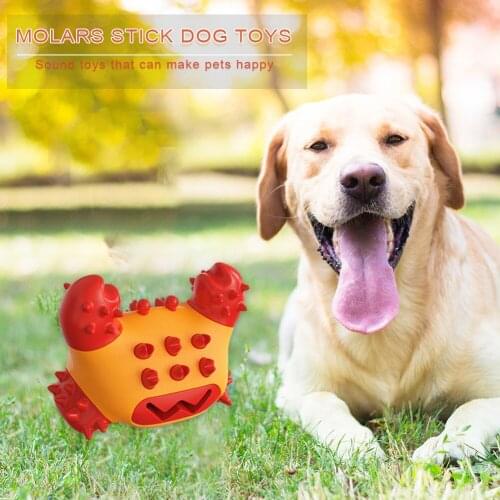 Dog Crab Shape Toy Pet Toothbrush Molar Bite Stick Puppy Dog Teeth Cleaning Game Playing Pet Products Accessories