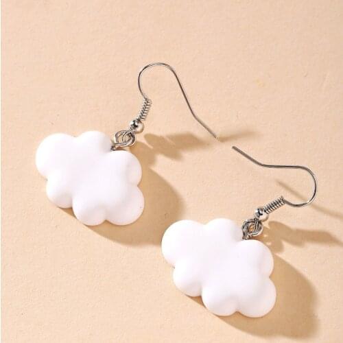 Temperament Cartoon Cute Cloud Drop Earrings Jewelry Female Accessories