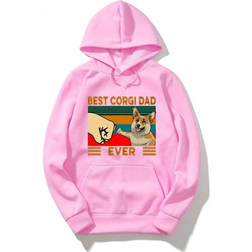 Kpop 2020hoodie Sweatshirts Best Corgi Dad Ever Best Boston Terrier Dad Ever Women Clothing Hoody Male Pullover Streetwear Full