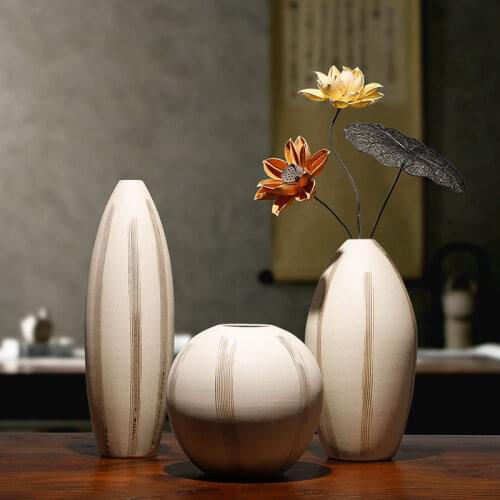 Modern Ceramic vase Crude pottery Arts and Crafts vases for centerpieces for weddings flower vase home decoration accessories