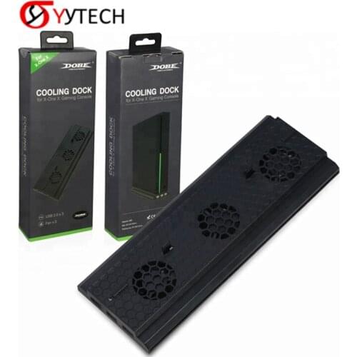 SYYTECH TYX-1768 Game Console Base Cooling Fan Vertical Stand For X box One X Game Accessories