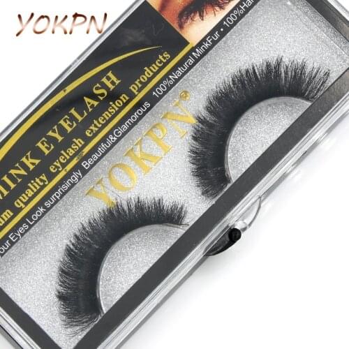 YOKPN Exaggerated High-quality Mink False Eyelashes Natural Soft Thick Cross Messy Long Eye Lashes Smoked Makeup Fake Eyelashes