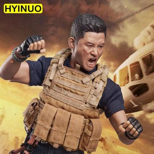1/6 Scale War Wolf 2 Cold Front National Hero Wu Jing Suit Action Figure Set Sculpt Model 12' Full Set Action Figure Dolls Toys