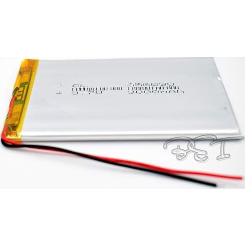 1pcs 3.7V 3000 mAh Li-Polymer Rechargeable Battery Li Po ion LI 356090 for GPS Bluetooth LED TOY MP3 MP4 mp5 tablet PC