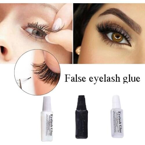 1Pieces Of Portable Transparent False Eyelash Glue Glue Viscose Non-toxic Tasteless Transparent And Eyelid Mini 2Ml W2M7