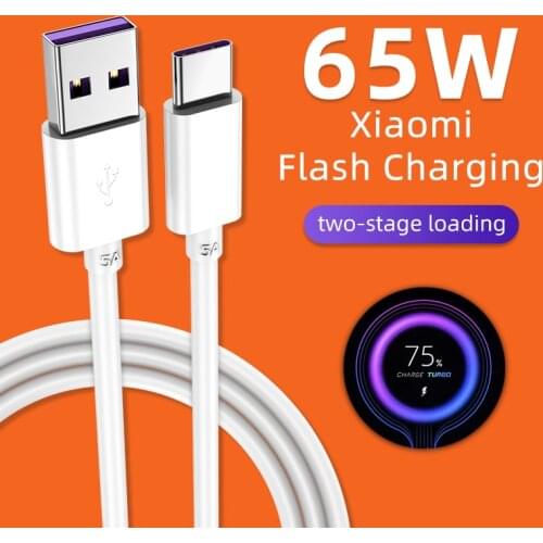 2Pcs 5A USB C Cable Type C Data Cable Fast Charging Mobile Phone Android Charger Type-C Data Cord For Xiaomi Redmi Usb Cable