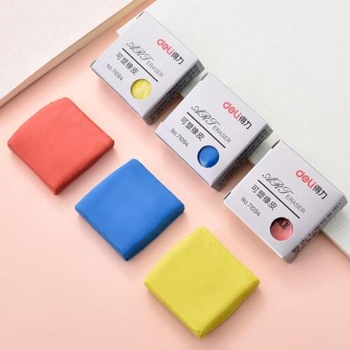 4Pcs Kneadable Soft Art Eraser Draw Sketch Fashion Cloth Design Anime Art Class Dedicated Rubber School Office Wipe Clean 71094