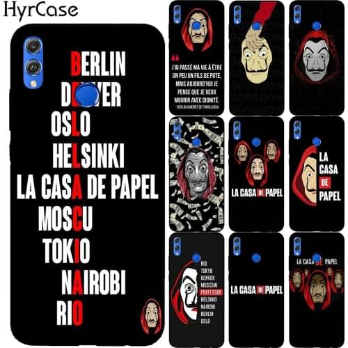 Spain TV La Casa de papel Soft Case For Huawei Honor 10 20 Lite Pro 10i 9X 8X Mate 10 20 30 Lite Pro Silicone Black Cover