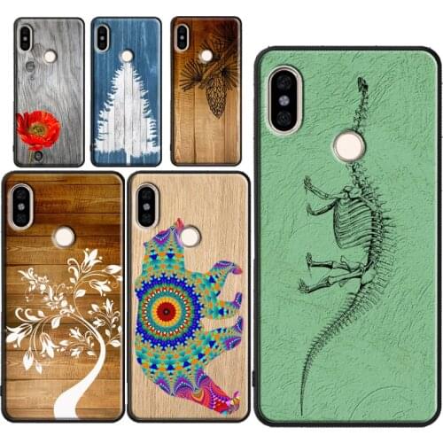Pine Tree Cone Poppy wood Printed Cover For Xiaomi Redmi Note 10 Pro Note 9 Pro 8 7 9S 8T Phone Case For Redmi 9T 9A 9C K40