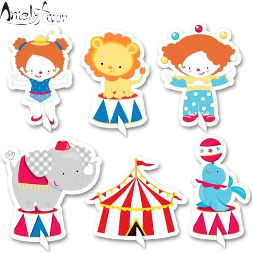 Circus Theme Animals Table Centerpiece Decorating Centerpiece Birthday Party Decorations Supplies Circus Animal Baby Shower