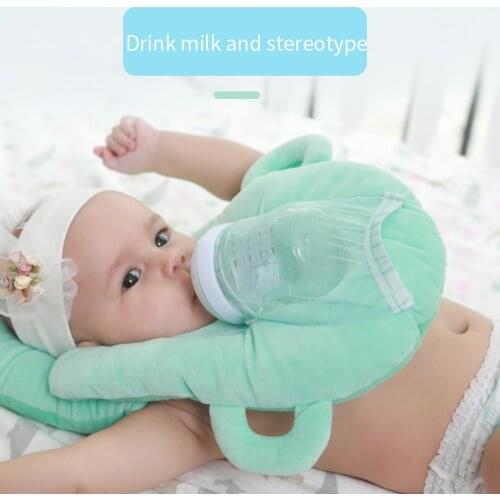 Baby Nursing Pillow Cushion Pure Color Baby Self Feeding Pillow Detachable Bottle Support Multi-function Infant Head Protect Pad