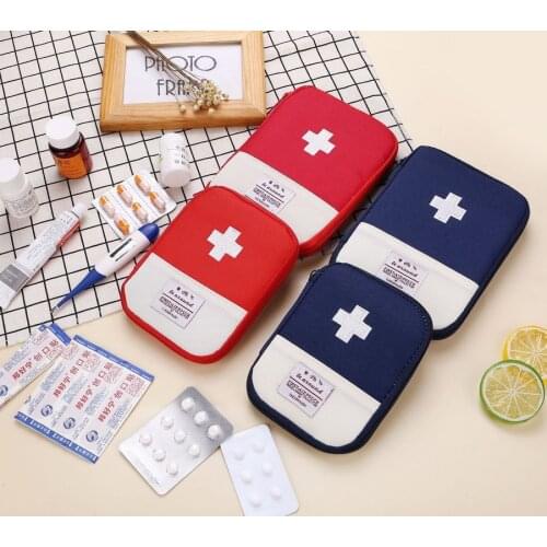 Travel Portable Medicine Bag Outdoor First Aid Kit Carry-on Small Medicine Bag Home Collection Bag