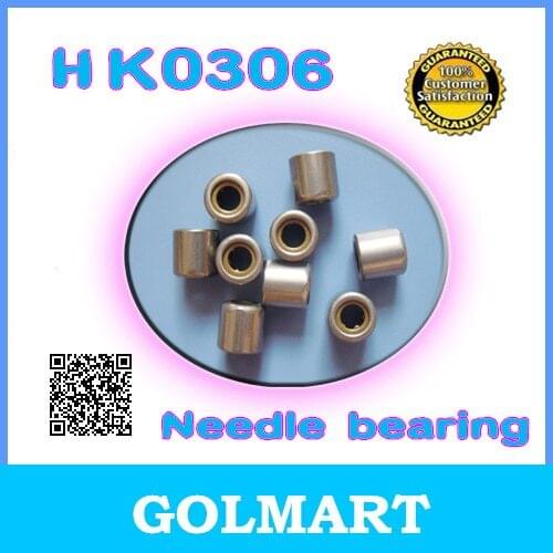 40pcs HK0306 Needle Roller Bearing 3mm x 6.5mm x 6mm 3x6.5x6 mm for 3mm shaft