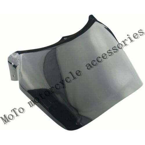 Motorcycle Windshield TT-R TTR 250 Windscreen for Yamaha TTR250 Dirt Bike Round Headlight Black Front Glass Airflow Deflector