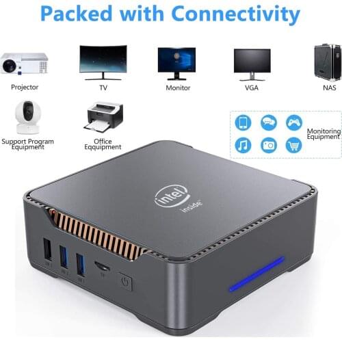 Mini computer win10 GK3V Mini desktop TV stick Computer gaming computer intel J4125 8GB RAM 128GB SSD Bluetooth WIFI USB TF LAN