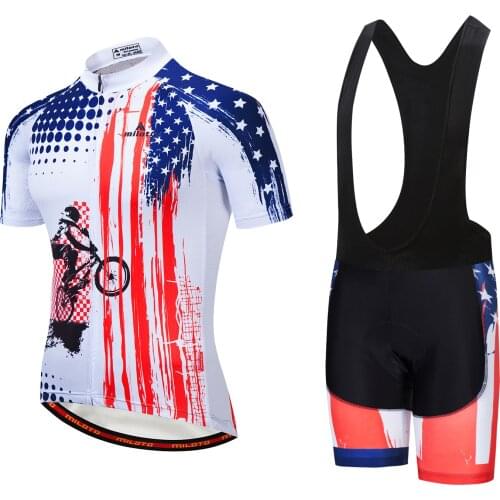 2021 New Red MILOTO Bicycle Team Short Sleeve Maillot Ciclismo Mens Cycling Jersey Summer breathable Cycling Clothing Sets