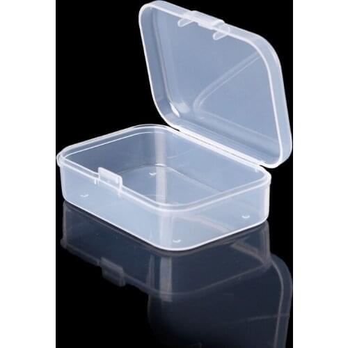 Rectangular Plastic Clear Transparent Storage Box Collection Container Organizer