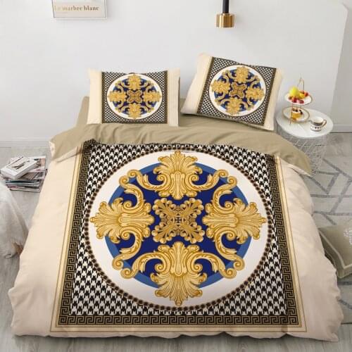 Luxury 3D Bedding set Europe Queen King Double Duvet cover set Bed linen Comfortable Blanket/Quilt cover Bed Set Camel color