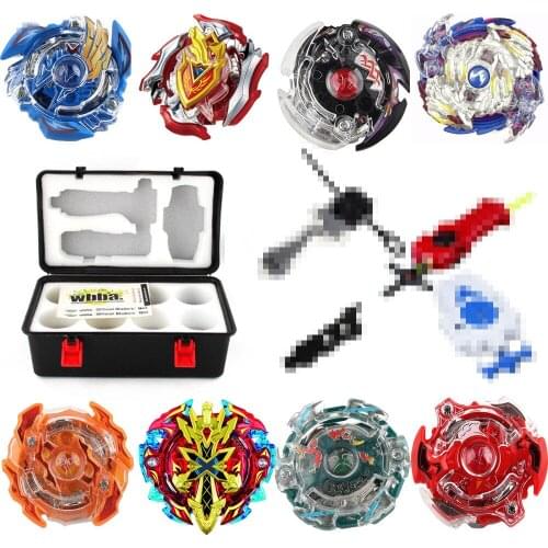 Spinning Top BURST B-122 Geist Fafnir & B-124 Long Bey Launcher Set blade Toys For Children Boy