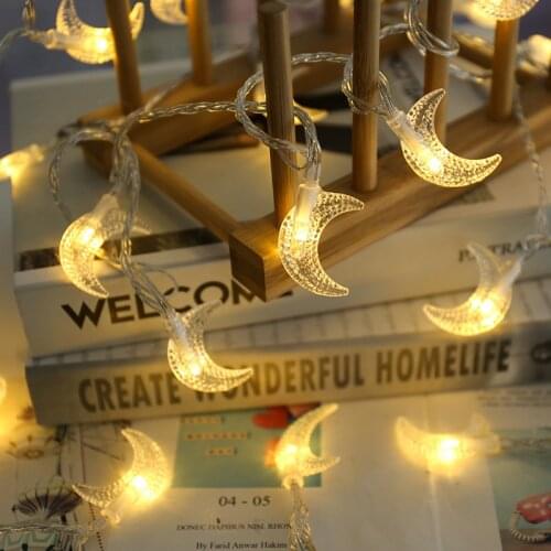 Ramadan Moon Light String Lights EID Mubarak Home Decor Ramadan Kareem Eid Al-Fitr Decor Islam Muslim Party Supplies Decorations