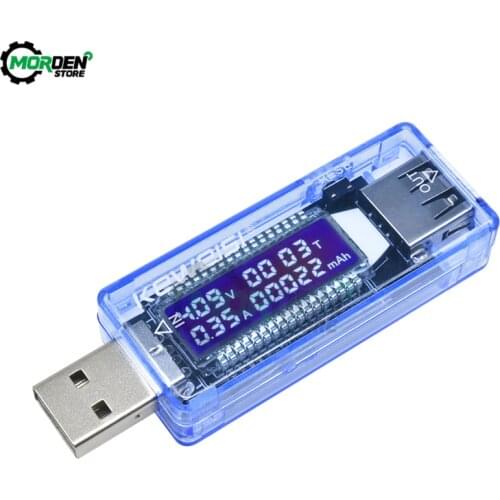 USB Tester Current Voltage Charger Capacity Tester Volt Current Voltage Meter Time Display Mobile Power Detector Battery Test