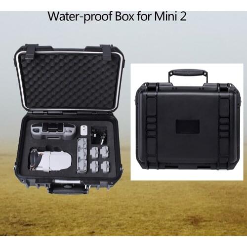 Waterproof Box for DJI Mavic Mini 2 Drone Explosion-proof Damping Box Storage Hard Cover Hard Shell Portable Case Accessory