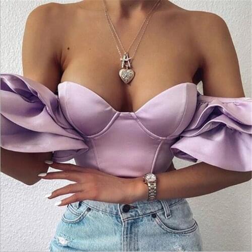 ZXRYXGS Women's Off Shoulder Tops
