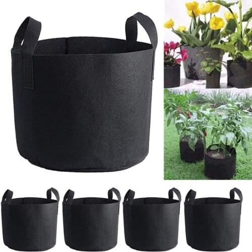 1-30 Gallon Plant Grow Bags Durable Thichkened Fabric Flower Pots Garden strawberry Plant nursery bags seedling bag Dropshipping