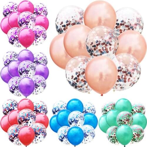 10pcs 12Inch sequin balloon set aluminum foil sequin balloon wedding birthday party balloon decoration confetti balloon