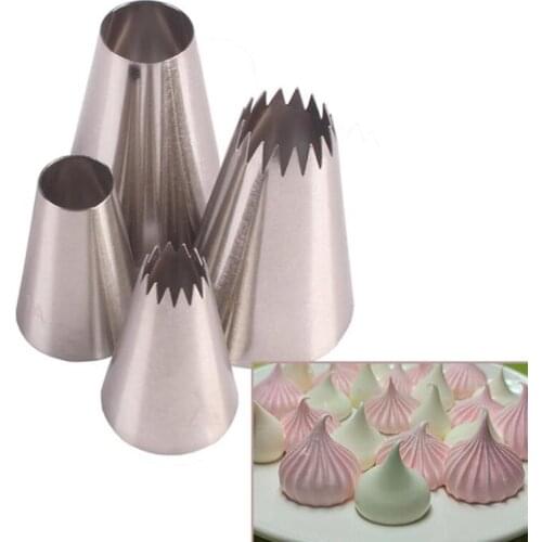 3pcs Set Russian Icing Piping Pastry Nozzle Tips Baking Tools Cakes Decoration Set Stainless Steel Nozzles Cupcake