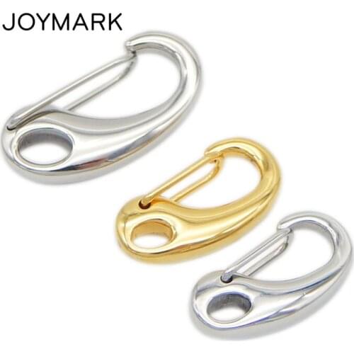 7 Sizes 16mm-50mm Stainless Steel Lobster Clasps For Leather Cord Bracelet Jewelry Making 20pcs/lot BXGC-028