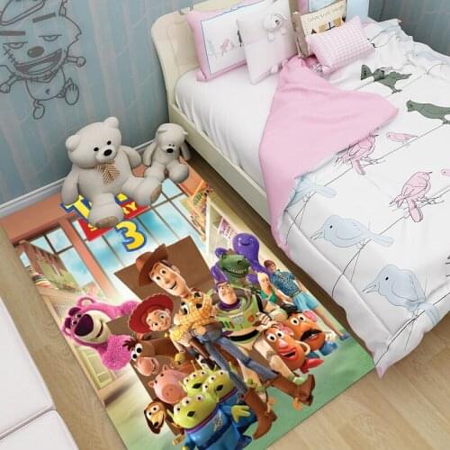 Anime Carpet Fashion Birthday Gift Toy Story Rug Home Bathroom Outdoor Camping Mat Boys Picnic Travel Kids Playmat Kids Rug