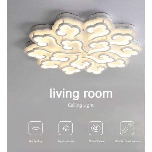 Atmospheric Living Room Lamp Modern Minimalist Ceiling Light LED Bedroom Lamp Study Lamp Remote Control Function Light