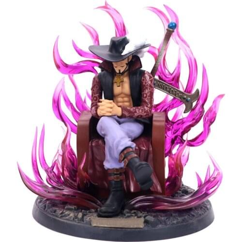 One Piece Shichibukai Dracule Hawk Eyes Mihawk GK Statue Figure Collection Model Toy T30