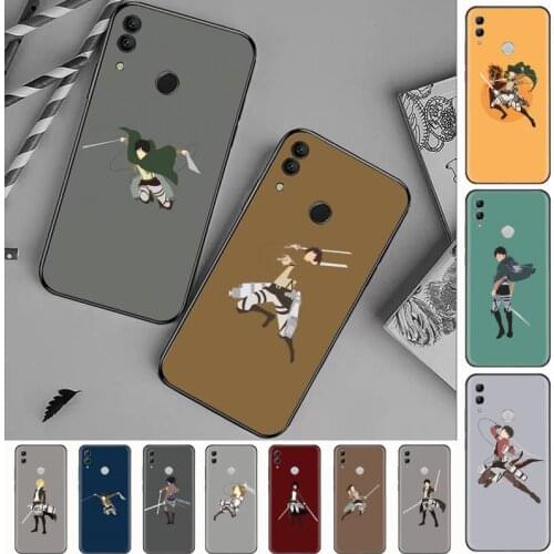 Attack on titan LA anime Phone Case For Huawei Honor view 7a5.45inch 7c5.7inch 8x 8a 8c 9 9x 10 20 10i 20i lite pro funda coque