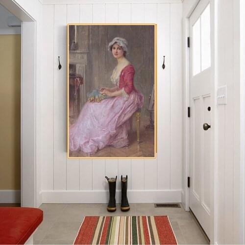 Citon Amable Lenoir《The Seamstress》Canvas Oil Painting World Famous Artwork Poster Picture Modern Wall Art Decor Home Decoration