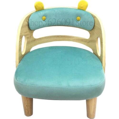 Childrens Sofa Seat Reading Learning Cartoon Childrens Lovely Boy Princess Small Stool Back Solid Wood Table Set