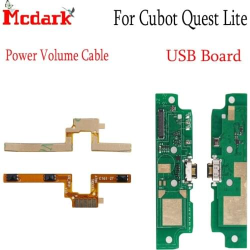 For Cubot Quest Lite USB Charging Port Board Flex Cable For Cubot Quest Lite Volume and Power Button Cable Phone Accessorie